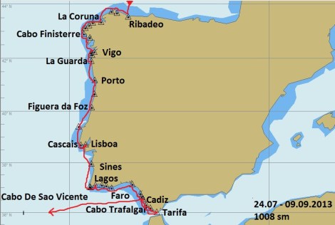 Route Spanien Portugal