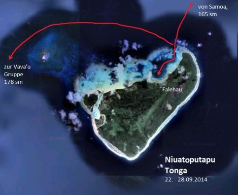 Route Tonga Niuatoputapu
