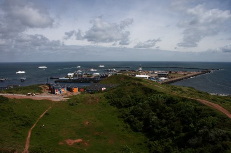 Der Südhafen von Helgoland
