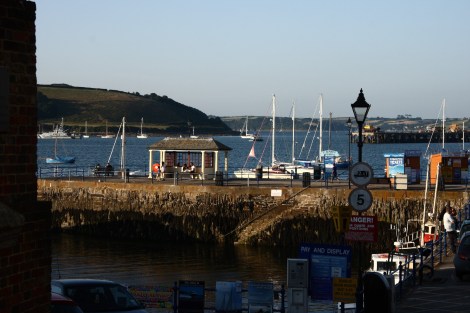 Blick über den Hafen von Falmouth