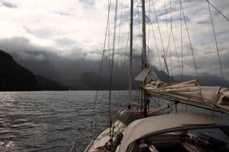 Anke-Sophie im Nordwesten von Gran Canaria