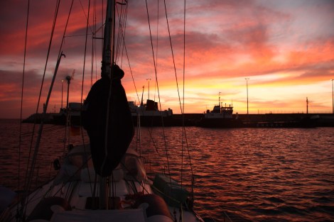 Mein Ausblick im Hafen von Palmeira
