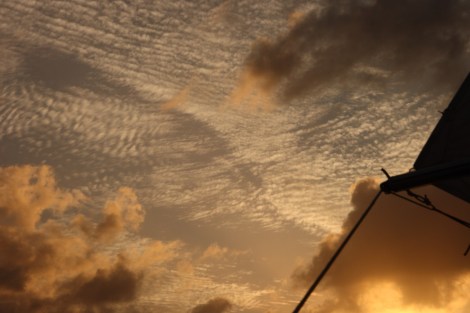 Detail aus einem Abendhimmel siehe nächstes Bild