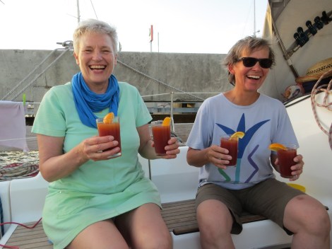 und die Vorfreude bei Eva-Maria und Annette