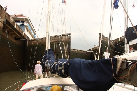 Das Schleusentor öffnet sich