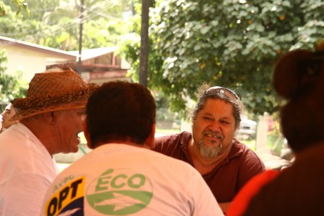 Marquesen auf einem polynesischen Fest auf Oa Hiva