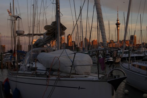 Blick von der Westhaven Marina