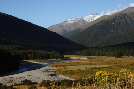 Auf der Fahrt nach Haast