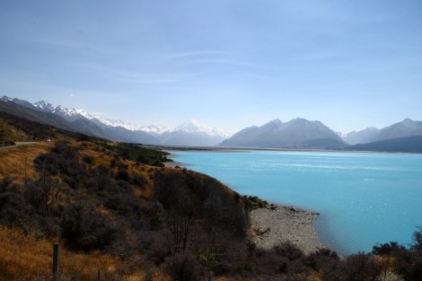 Mount Cook im Dunst