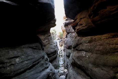 In den Crampions: Durch Schluchten hinauf