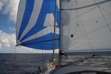 Das neue Großsegel steht der Anke-Sophie gut