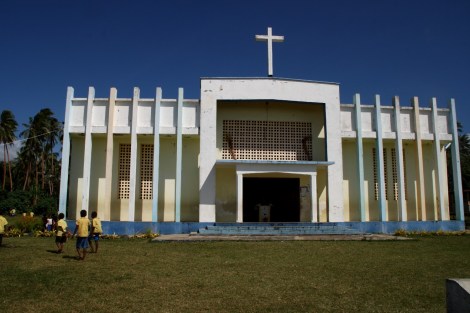 Die Kirche auf der Insel Malekula