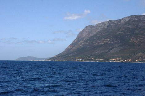 Blick auf das Kap der guten Hoffnung aus der False Bay
