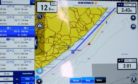 In Rauschefahrt an East London vorbei