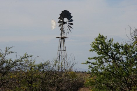 und die Windräter für die Bewässerung