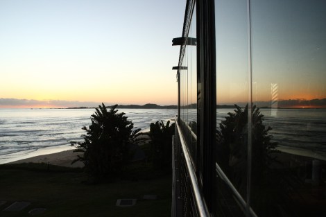 In Brenton-on-Sea beim Dinner