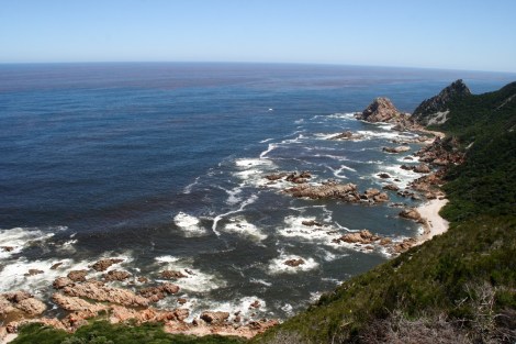 Wanderung in den Klippen an der Gartenroute