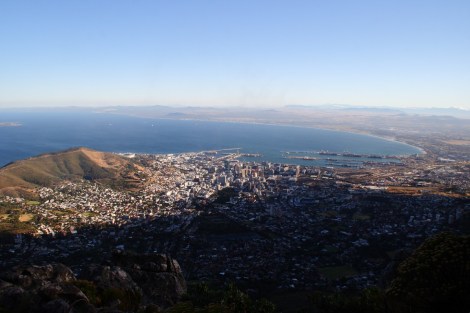 Fast auf dem Gipfel des Tafelberges