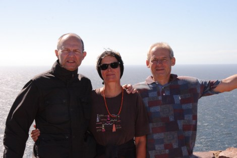 Andreas, Annette und Thomas, dahinter liegt die Antarktis