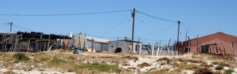 Blick unterwegs in die Townships