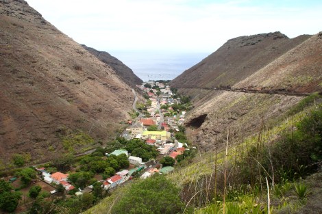 Jamestown aus dem Tal