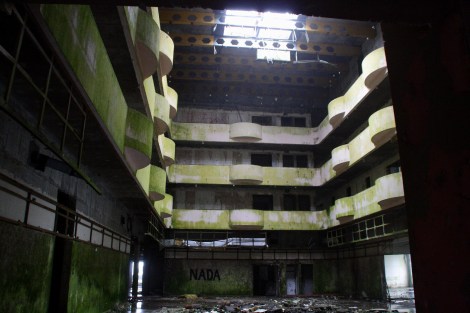 Die Hotelruine beim Vista do Rei