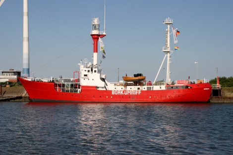 Das alte Leuchtfeuerschiff Borkum Riff