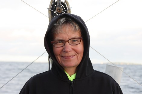 Der erste Maat freut sich auf's Ankommen